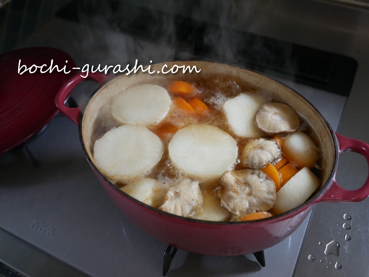 めんつゆおでんを炊く