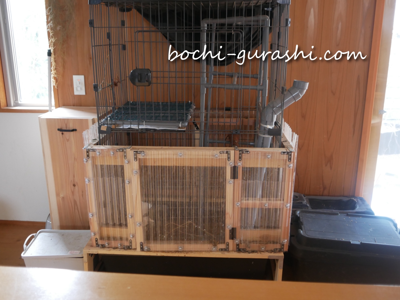 ケージまわり全体