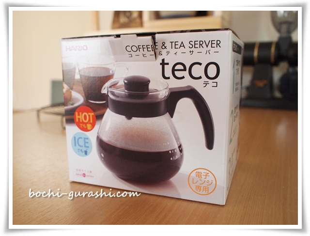 箱にはいったHARIOのteco(テコ)
