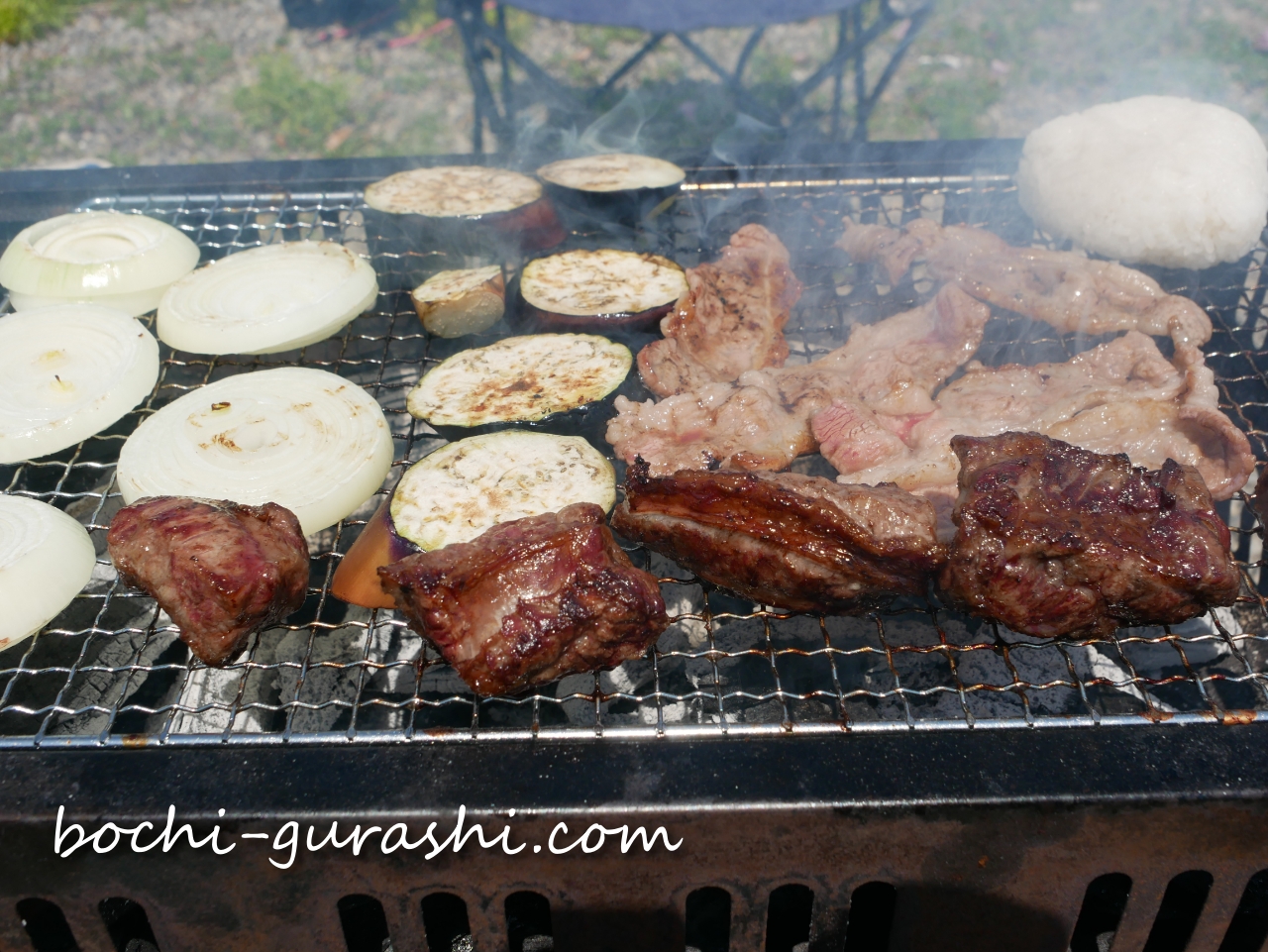 焼きあがるお肉