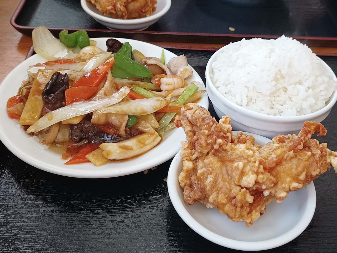 八宝菜定食